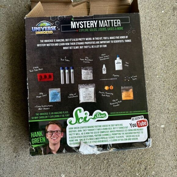 Universe Unboxed Mystery Matter Science Kit-Open Box-Complete - Picture 2 of 7
